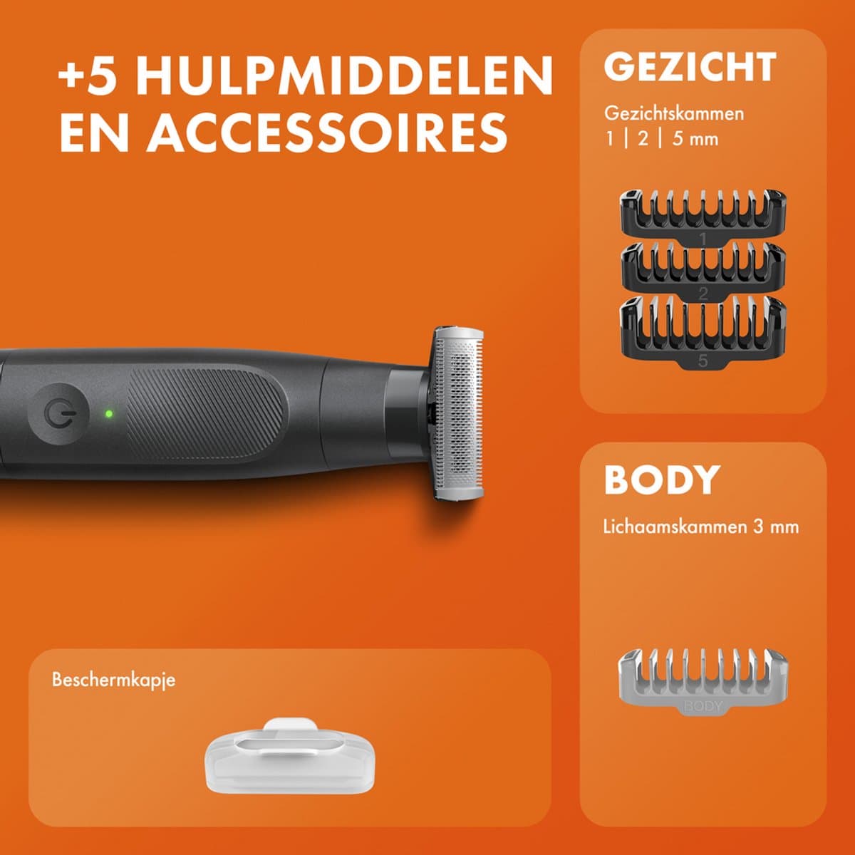 Gillette Fusion One Hybride Baardtrimmer & Scheerapparaat + 5 hulpmiddelen en accessoires thumbnail 2
