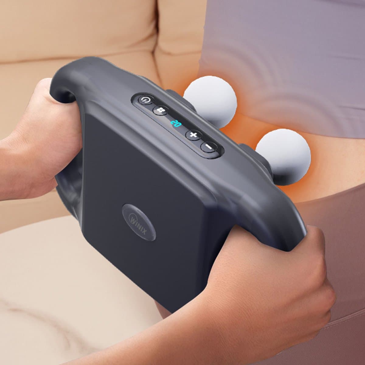 Onbekend Massage Apparaat 4 Koppig - Diepweefsel, 20 standen, USB thumbnail 5