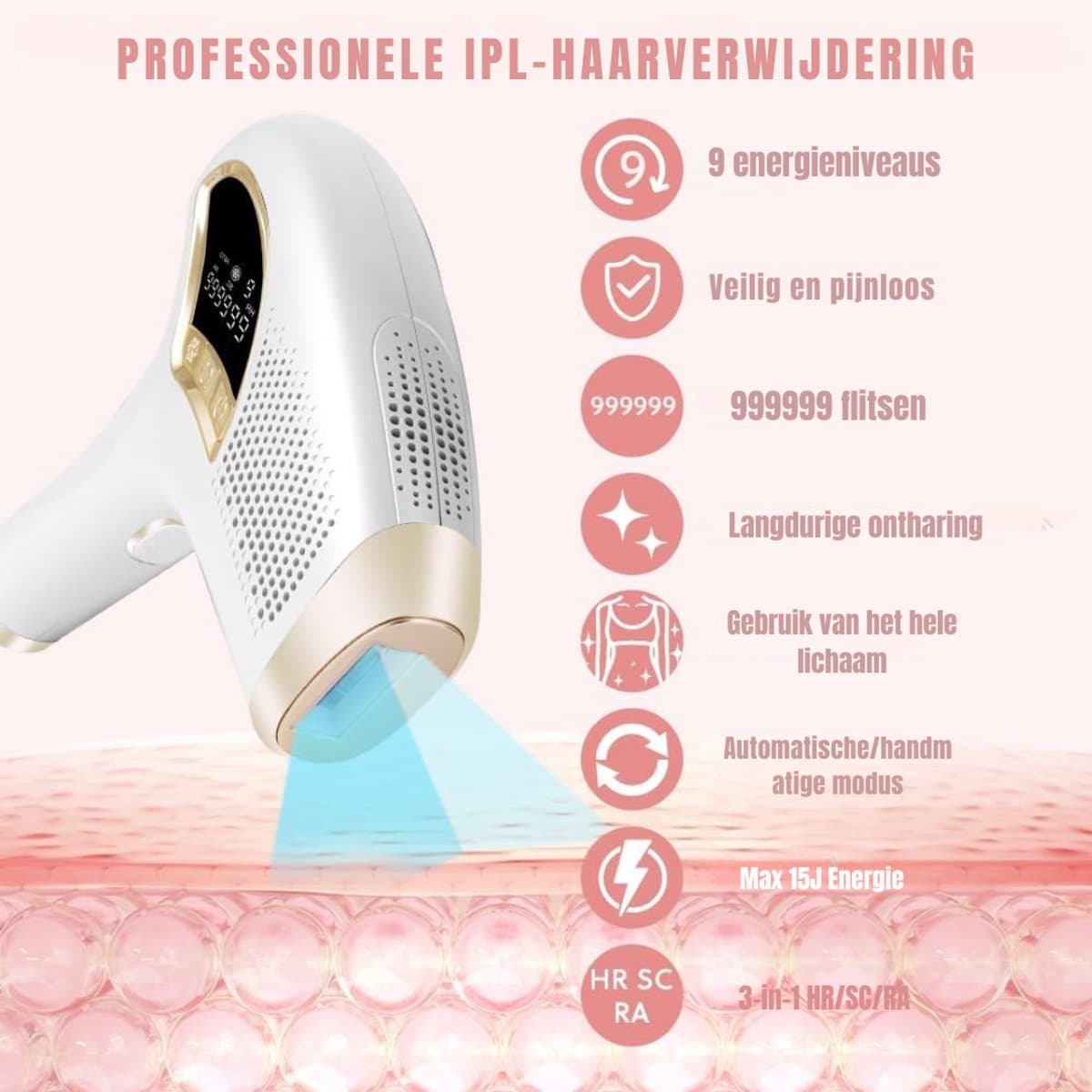 SAVI® Laser Ontharingsapparaat - Laser Ontharing - Wit - 23cm x 20cm x 6cm thumbnail 2