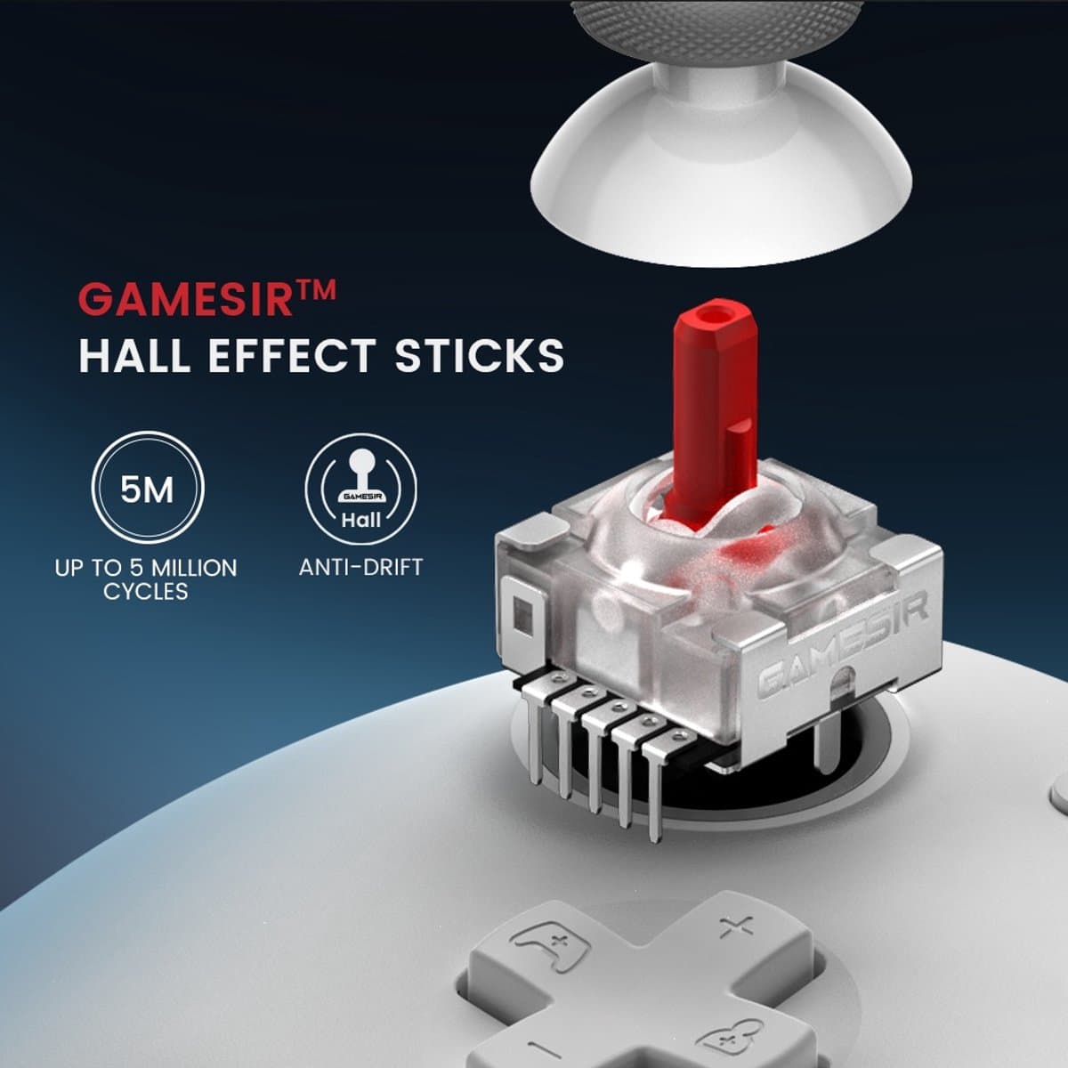 Gamesir G7 - Bedrade controller - Hall Effect Sticks - Xbox Series X/S, Xbox One & Windows - Wit thumbnail 4