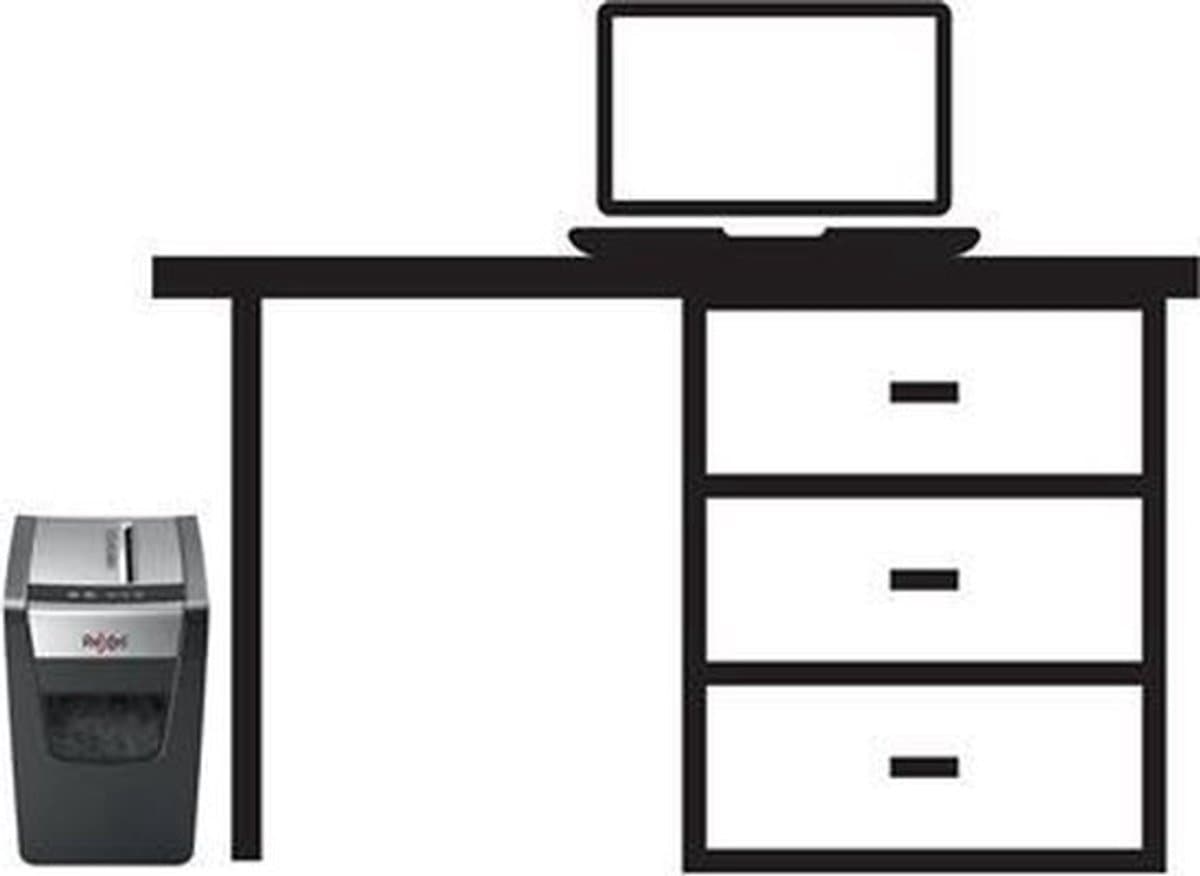 Rexel Momentum X410-SL Slimline Stille Papierversnipperaar - P4 Snippers - Tot 10 Vel - 23L - Zwart thumbnail 6
