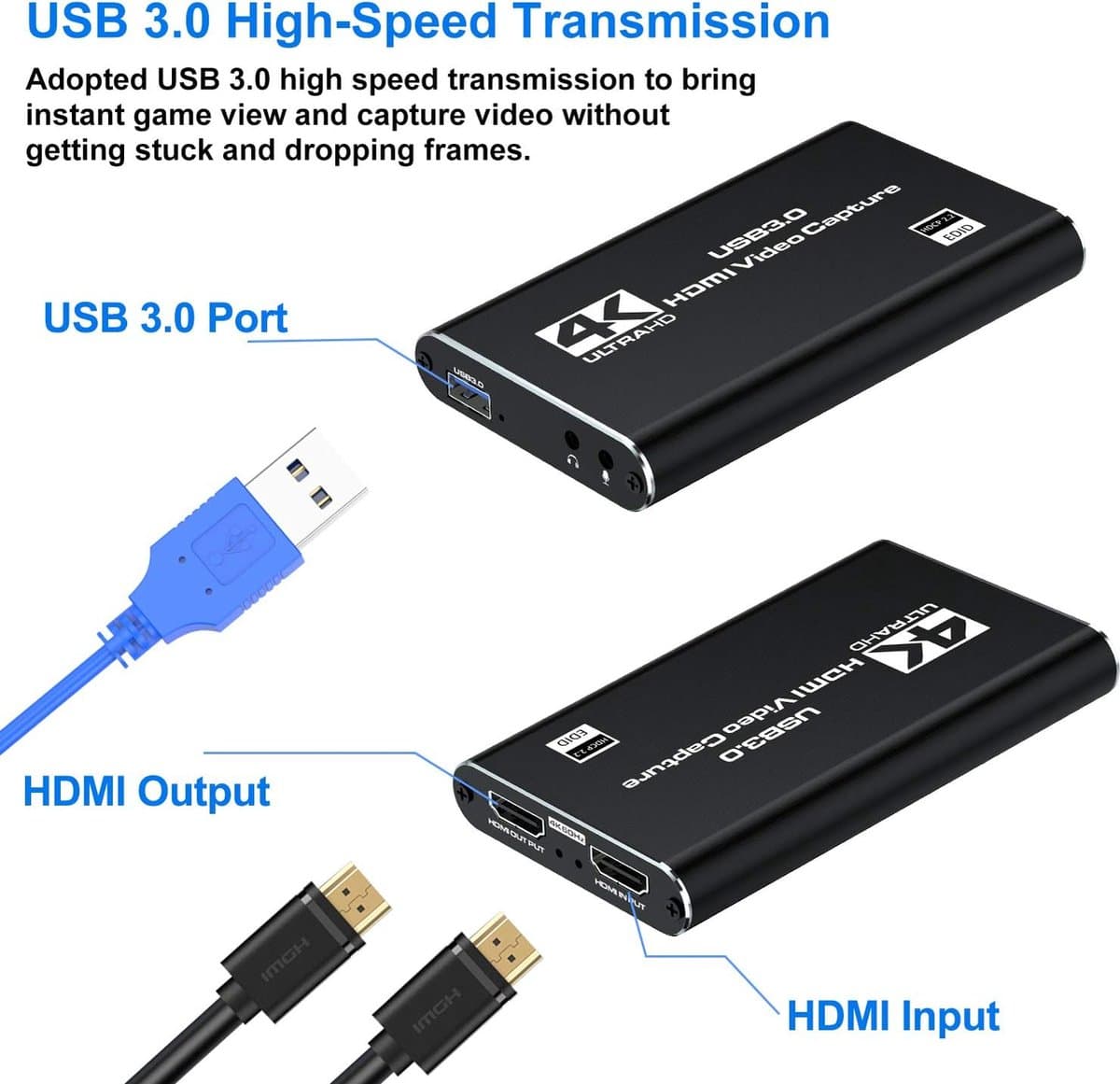 Lexium Capture card 4K - Game Capture Card - Video Grabber - Video Capture Card 4K thumbnail 6