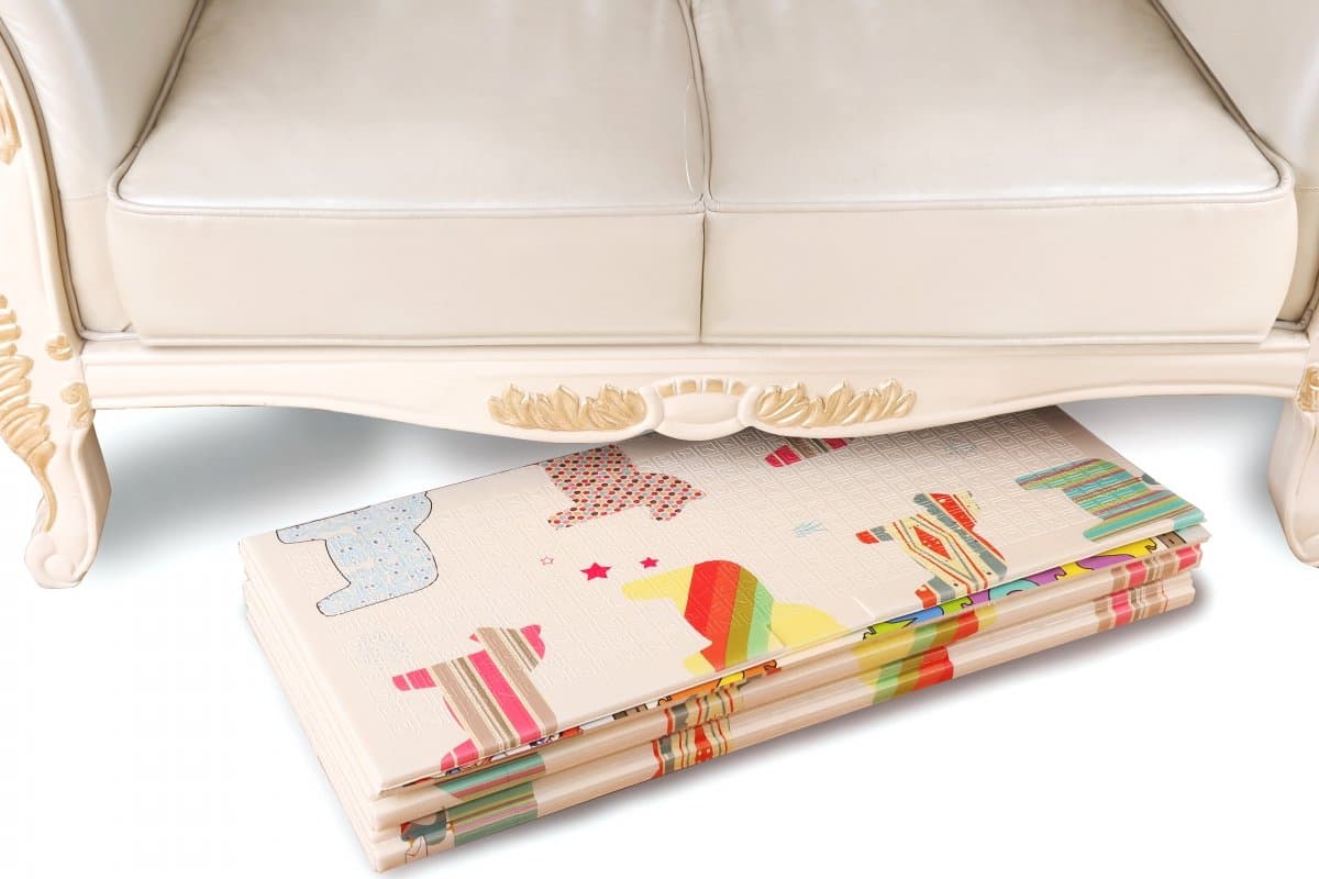 Speelkleed - Paarden en Beren - Dubbelzijdige XXL - Opvouwbaar 1 cm dik - Speelmat - Speeltapijt - Baby - Foam - 180 x 200 cm thumbnail 4