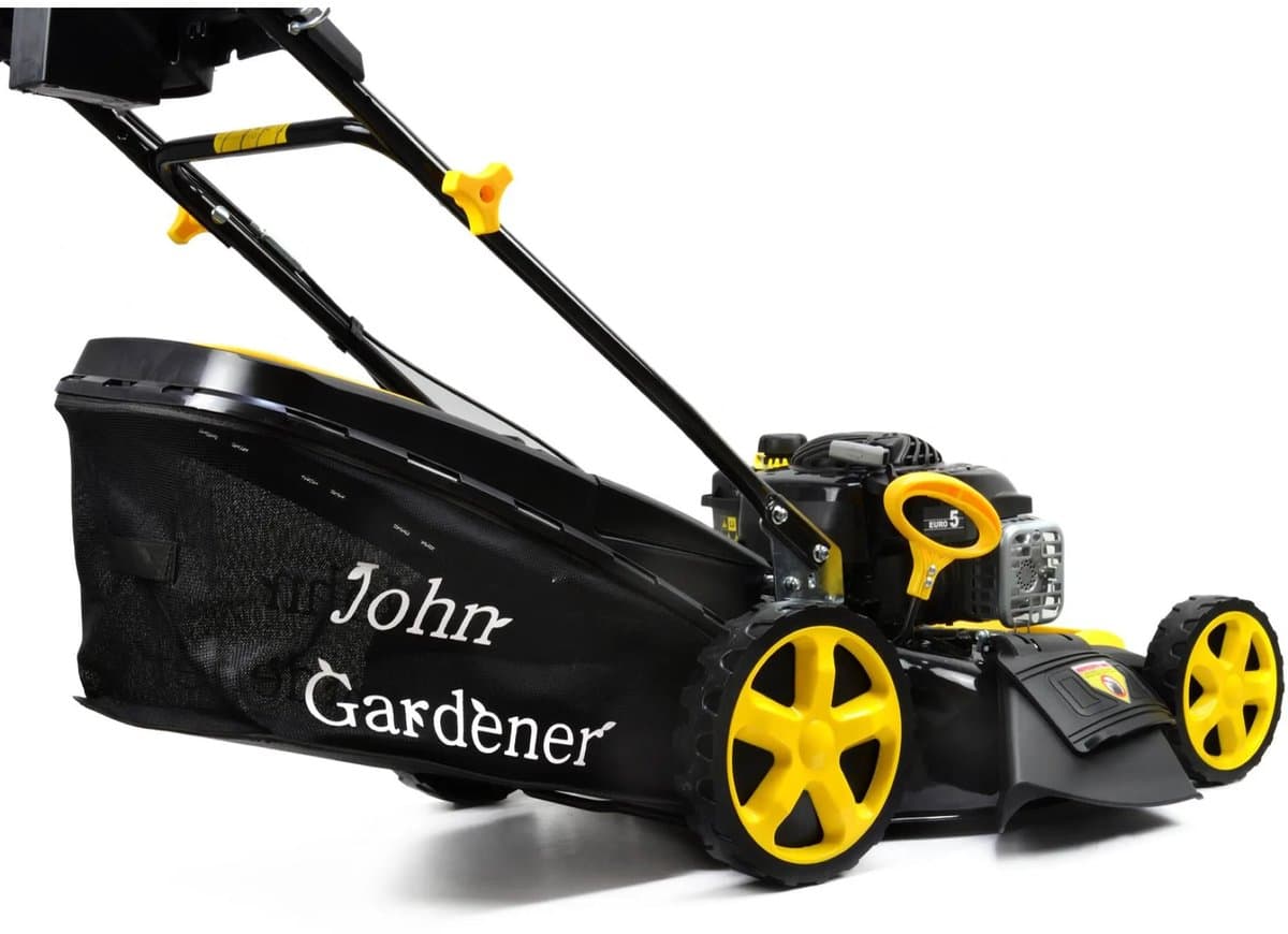 John Gardener Benzine grasmaaier - 51 cm maaibreedte - 8-traps hoogte-instelling - 60L opvangbak - Zij- en achteruitworp thumbnail 3