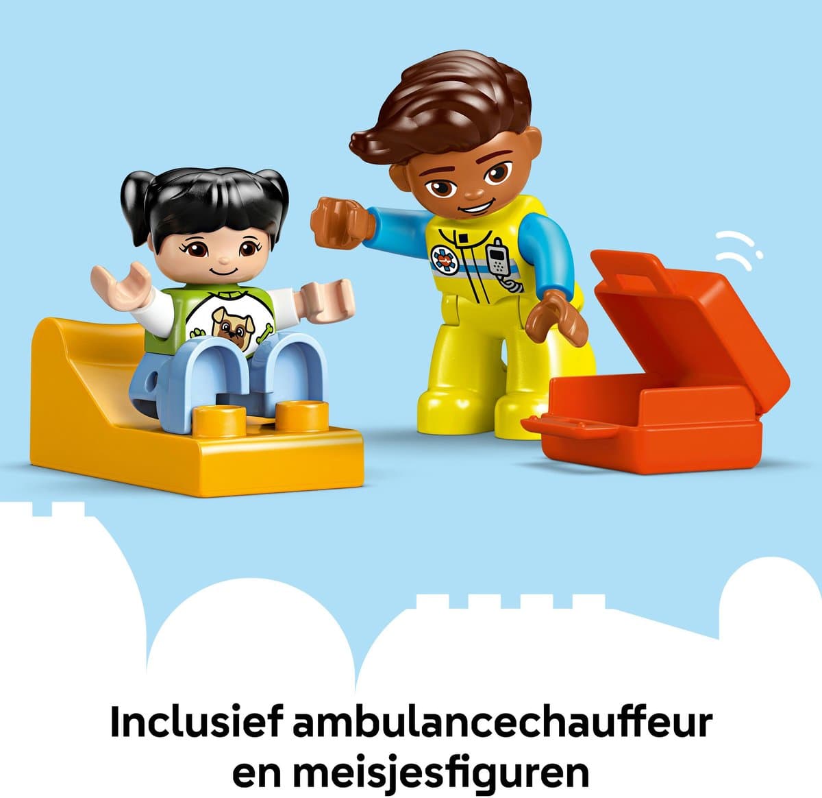 LEGO DUPLO Ambulance met chauffeur: educatief speelgoed voor peuters thumbnail 2