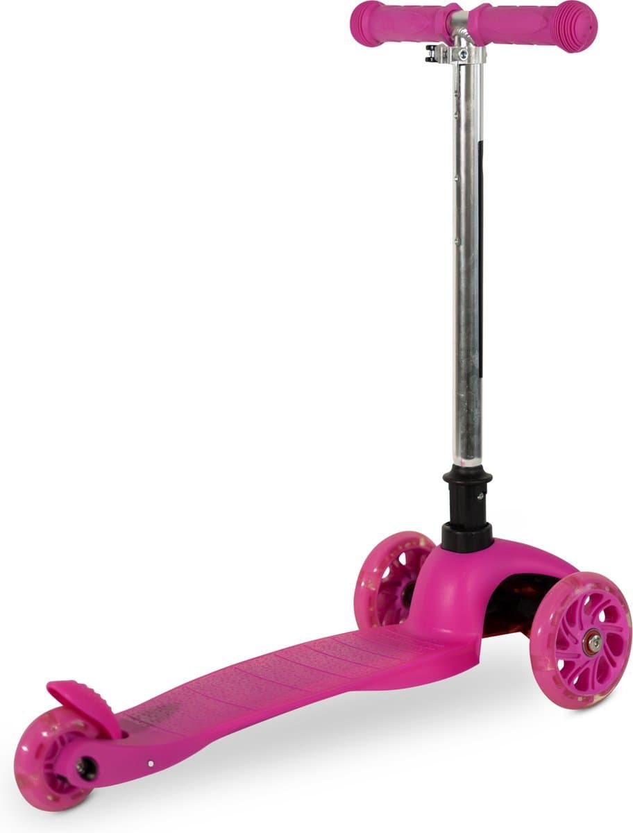 Yar Steppie - Kinderstep - Step 2-6 Jaar - 3 Lichtgevende Wielen - Meisjes - Roze thumbnail 2