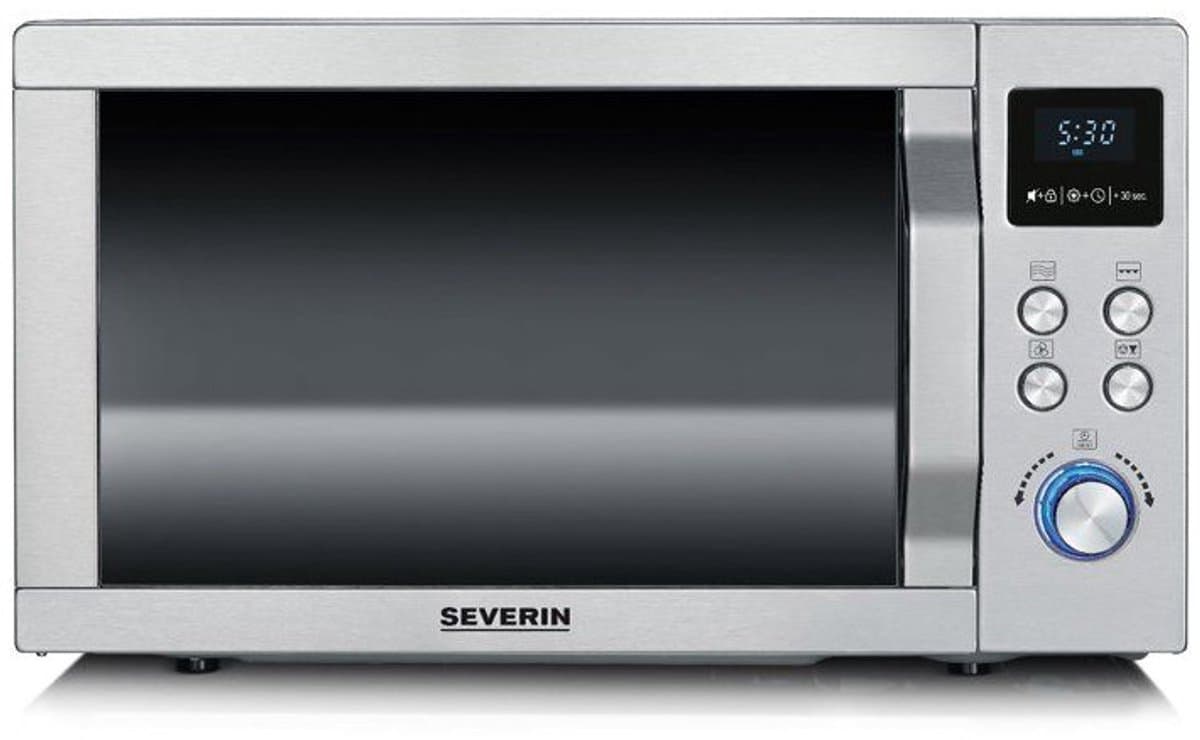 Severin MW 7774 Combi magnetron – Grill en Hetelucht tot 200 °C – EasySelect Bediening - 25 Liter- RVS thumbnail 5