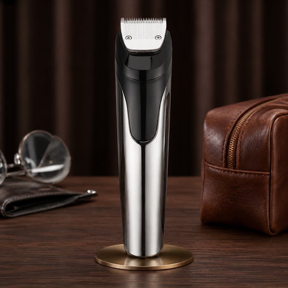Tondeuse voor Mannen - Haartrimmer Mannen – Baardtrimmer Mannen - Tondeuse Hoofdhaar - Professionele 5 in 1 trimmer voor baard, haar & body – Waterproof IPX7 – 180 Min Batterij – 12 Opzetstukken - Neustrimmer - Oortrimmer thumbnail 3