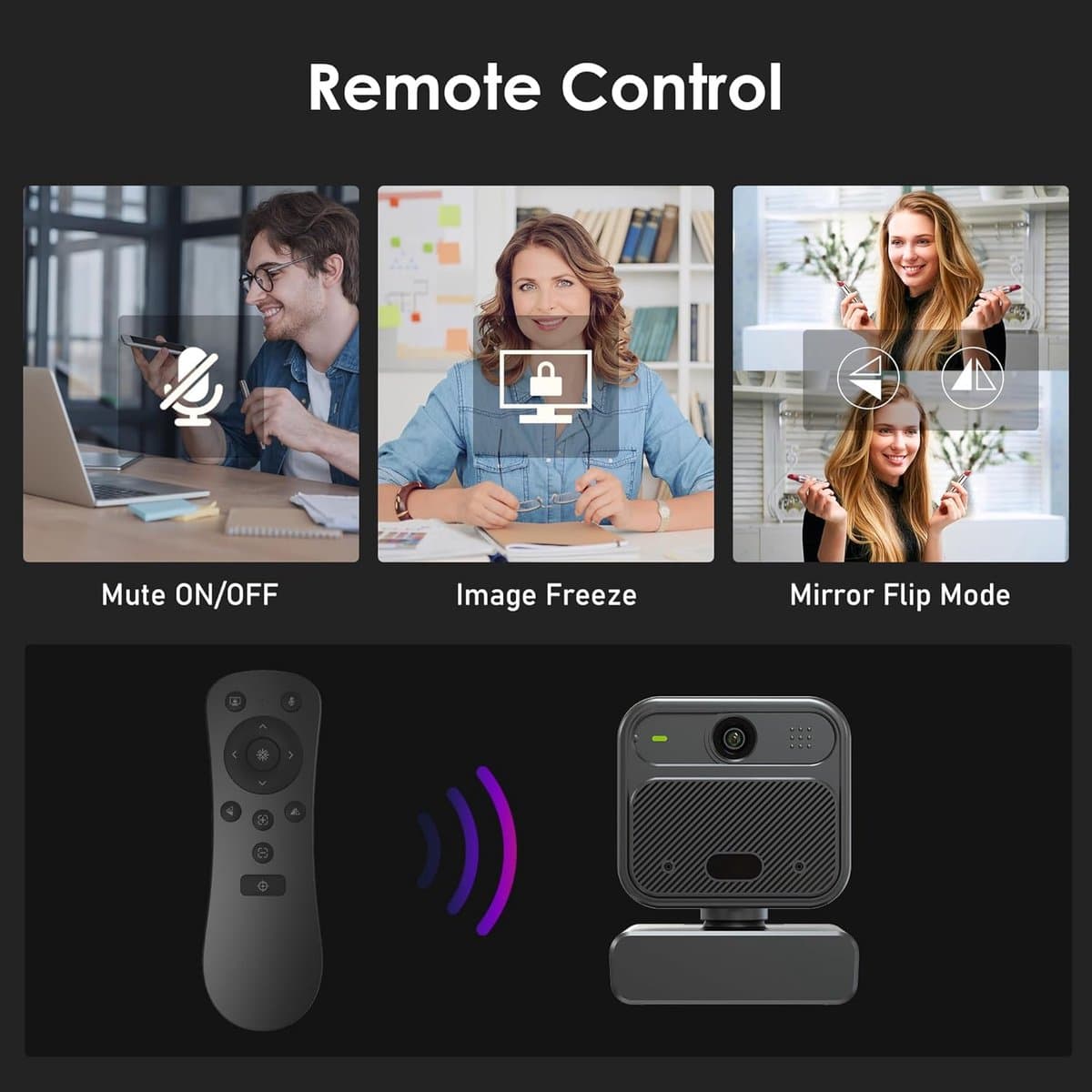 Webcam voor PC - Streaming Camera - 4K Kwaliteit - pc accessoire thumbnail 5