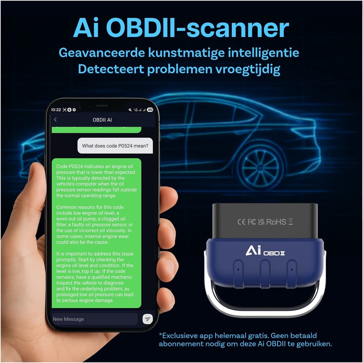 MMOBIEL AI OBD2 Scanner Bluetooth 5.4 - diagnostische tool voor alle auto's thumbnail 7