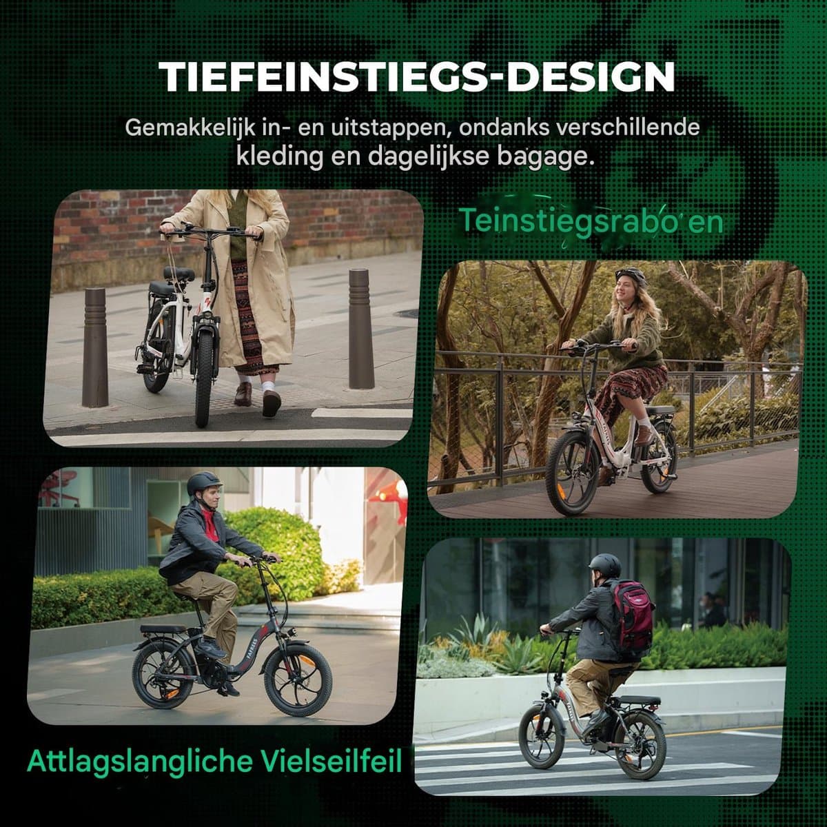 Fafrees F20 Elektrische Vouwfiets | E-Bike| 20 x 3.0 Inch Dikke Banden | 36V 18Ah Lithium Accu | 250 W Motor | Maximaal 25/u | Maximaal bereik 130km | Shimano 7 versnellingen | 20 Inch opvouwbare City Commuter E-Bike | Zwart thumbnail 6