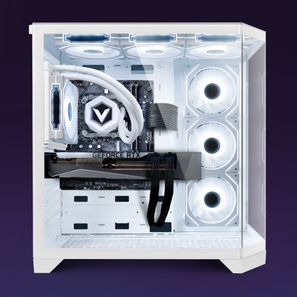 Vibox Gaming PC - Ryzen 7 9800X3D - RTX 5070 Ti - 32GB DDR5 RAM - 1TB NVMe SSD - Windows 11 - WiFi 6 + Bluetooth 5.4 - Waterkoeling thumbnail 2