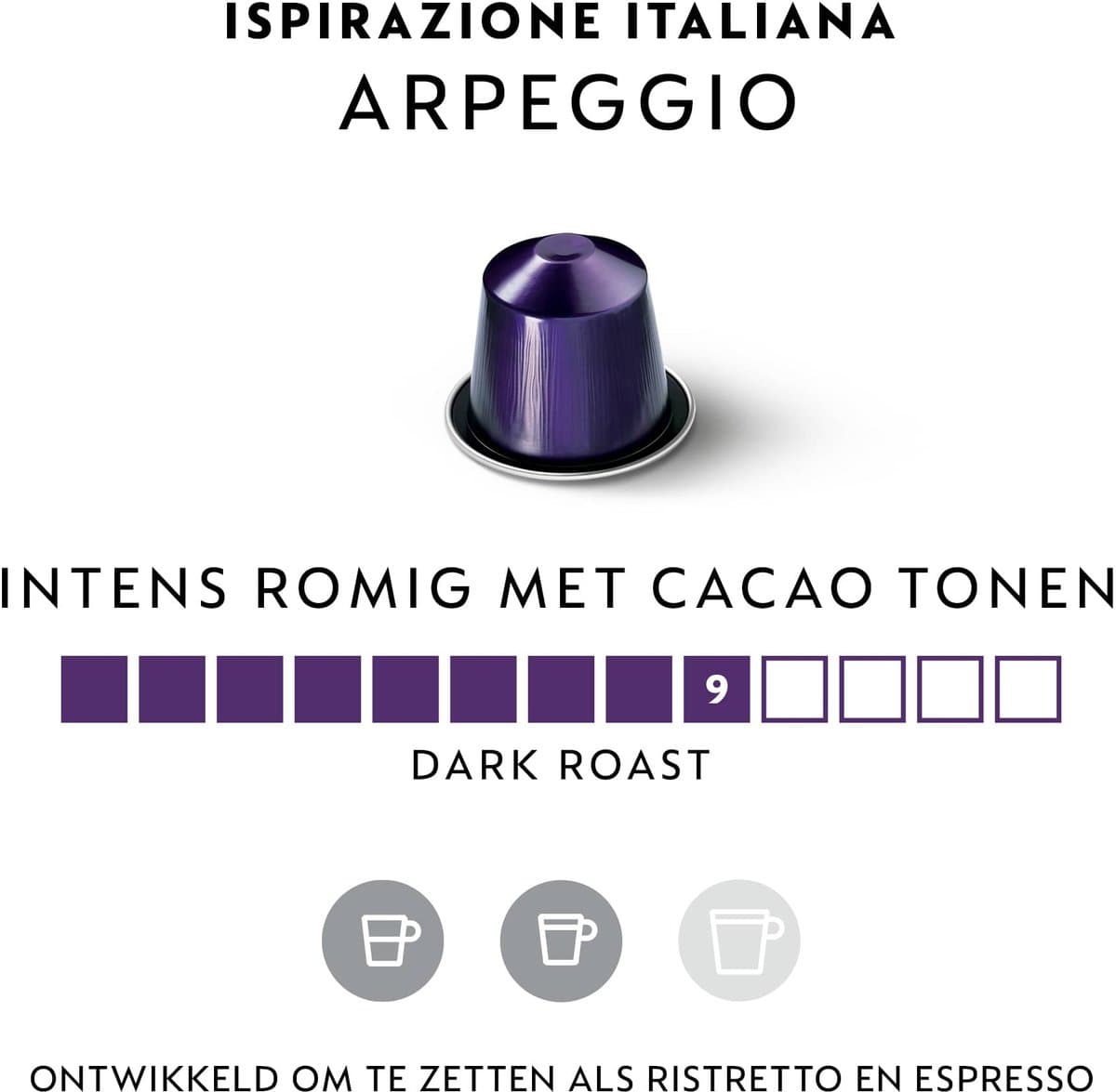 Nespresso - Original - Arpeggio - Koffiecups - 50 capsules thumbnail 5