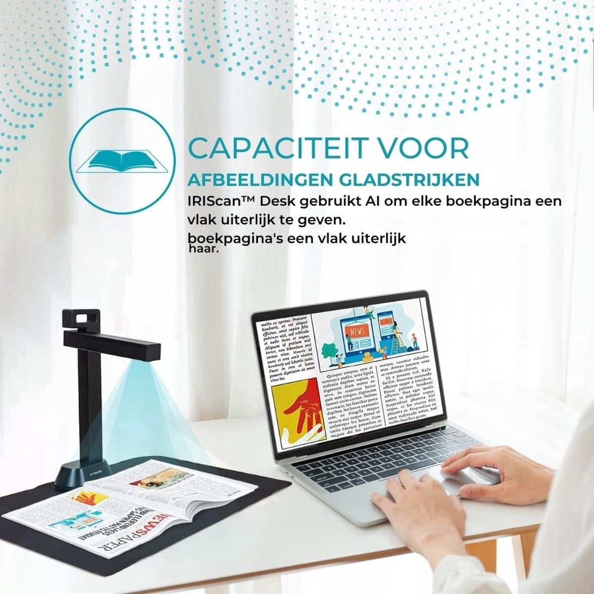 Thuys – Smart Boekenscanner – Documentenscanner via USB – Scanner – Document Camera – Zwart thumbnail 4