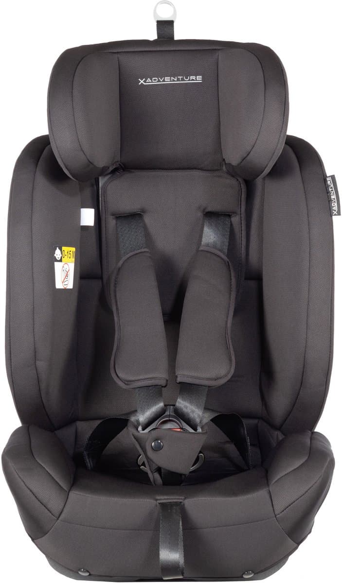 X Adventure Autostoel Premium Groep 1/2/3 9-36 kg (76 tot 150 cm) - Vanaf 15 maanden tot 12 jaar - Gordel - i-Size - Meegroei Autostoel - Zwart thumbnail 3