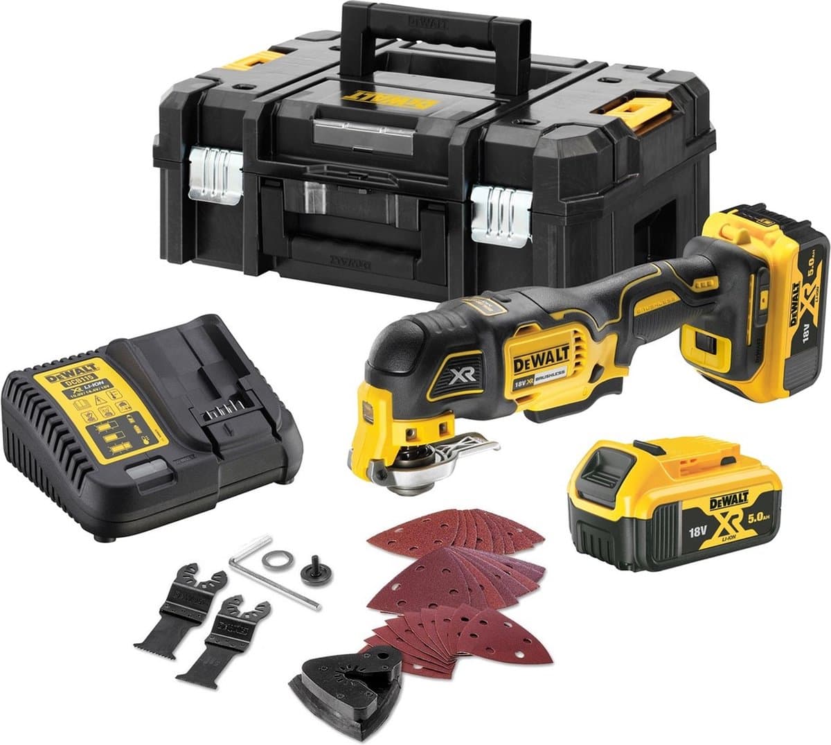 DeWALT DCS356P2 18V XR multitool met 5,0Ah accu en TSTAK thumbnail 6