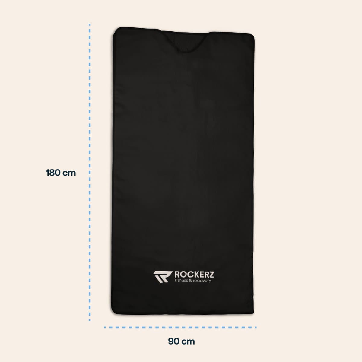 Rockerz Infrarood Saunadeken – Infraroodtherapie - Thuis Ontspannen & Ontgiften - Detox-effect - lengte 185cm - Kleur: zwart thumbnail 5