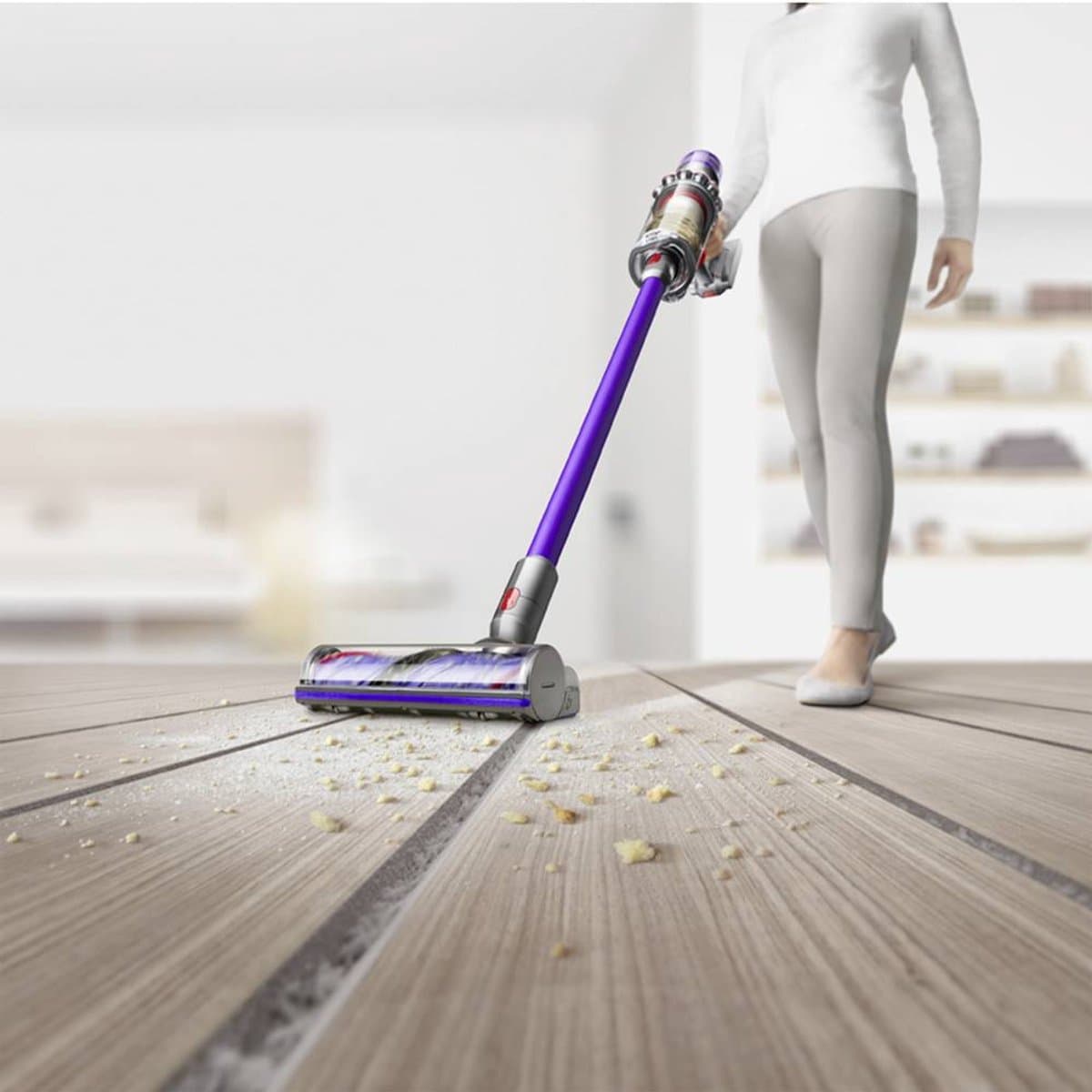 Dyson V11 Advanced - Steelstofzuiger - Paars- 185 Air Watts - Verbeterde accuduur thumbnail 5