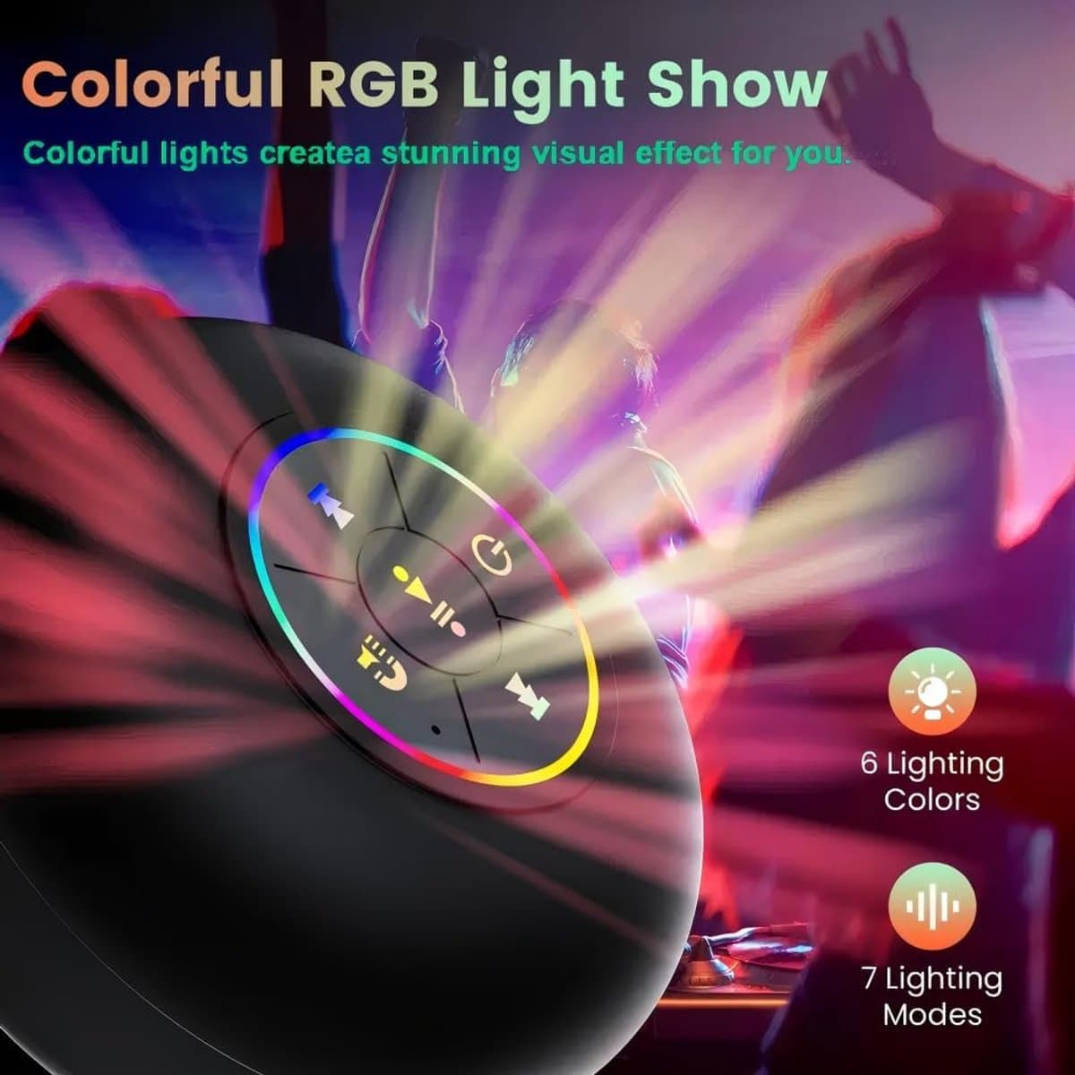 Bluetooth Douche Speaker met Zuignap en LED-verlichting thumbnail 2