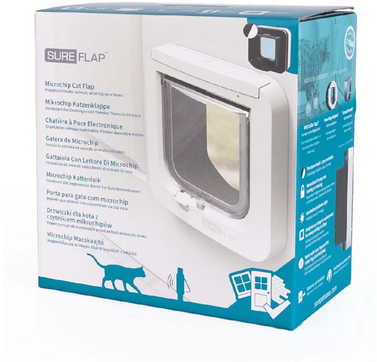 SureFlap Microchip - Kattenluik - Grijs Wit - 12 x 14 cm thumbnail 8