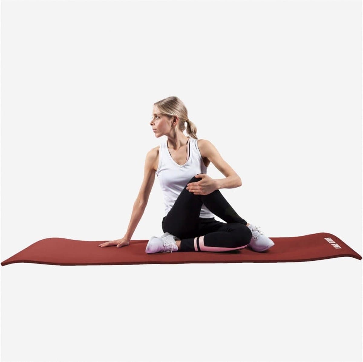 Gorilla Sports Yogamat Deluxe - Robijn - 190 x 100 x 1,5 cm- Yoga Mat thumbnail 3
