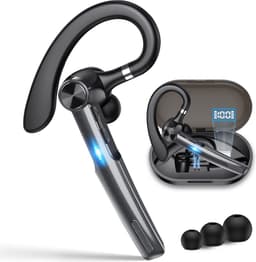 Productfoto van DynaBright Pro draadloze mono bluetooth-headset met oorhaak en oplaadcase