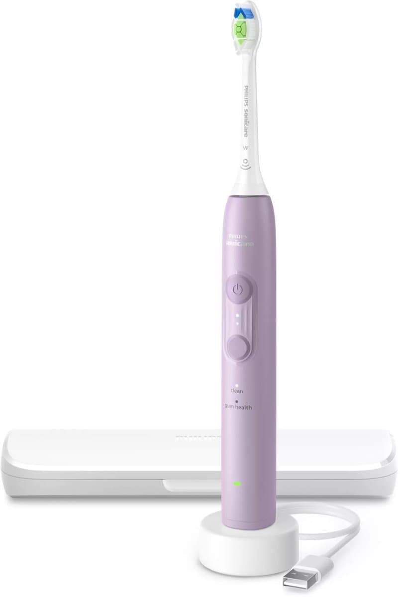 Philips Sonicare 4100 HX4043/49 Sonische Tandenborstel - Lila - Reisetui - Druksensor thumbnail 8