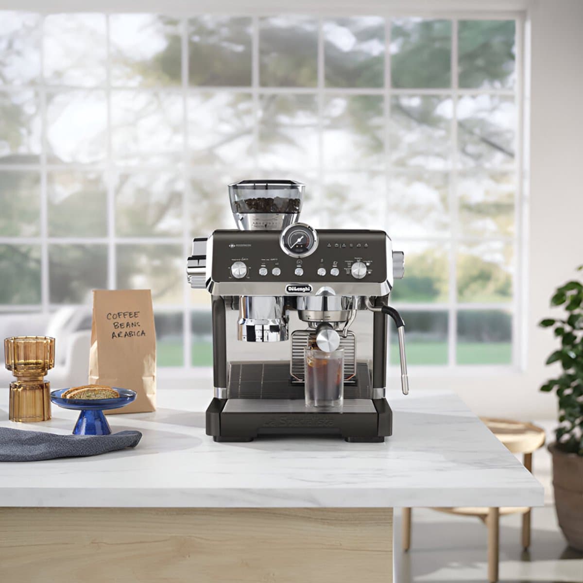 DeLonghi La Specialista Opera EC9555.BK Espresso machine met molen - Zwart thumbnail 7