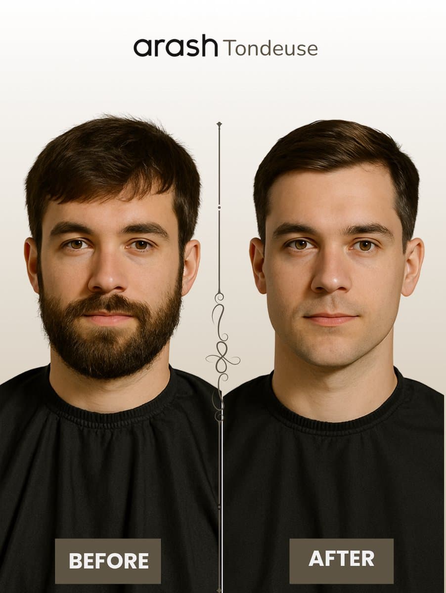 arash® Professionele Tondeuse Mannen - Premium Draadloze Haar- en Baardtrimmer - Innovatief, Stil & Krachtig - Geavanceerd Design - Compleet met Oplaadblok & 5 Opzetstukken thumbnail 7