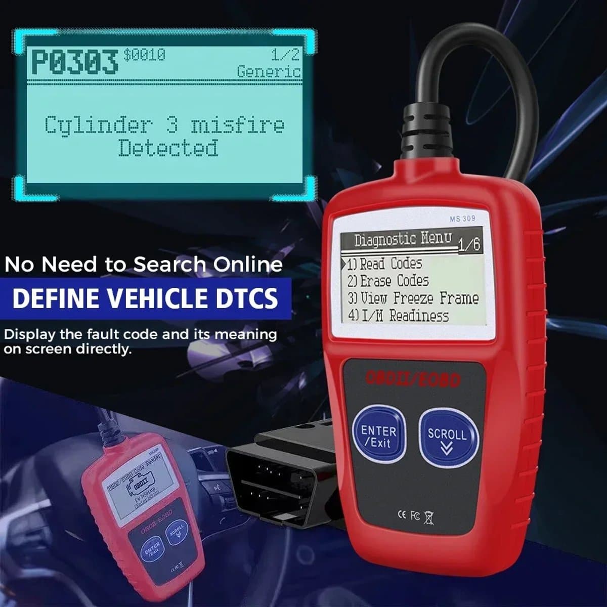Han-Bar® - OBD2 Scanner - Auto Uitlezer - Diagnose Apparatuur - storing verwijderen thumbnail 8