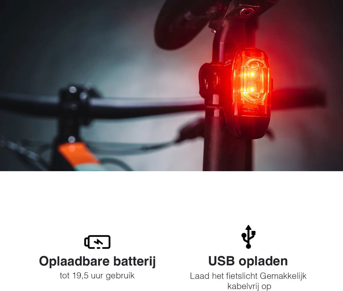 Lezyne Fusion Drive Pro 600 + KTC Drive Pro+ - Fietsverlichting set - Fietslicht voor en achter - Oplaadbaar - Waterdicht - 600 lumen - Zwart thumbnail 3