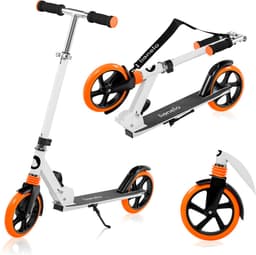 Productfoto van Lionelo Luca Step - Opvouwbare Scooter tot 100 kg - ABEC-7 Lagers - 200 mm Wielen - ShockResist Demping - 3 Hoogte-instellingen - Antislip Platform - Tieners & Volwassenen