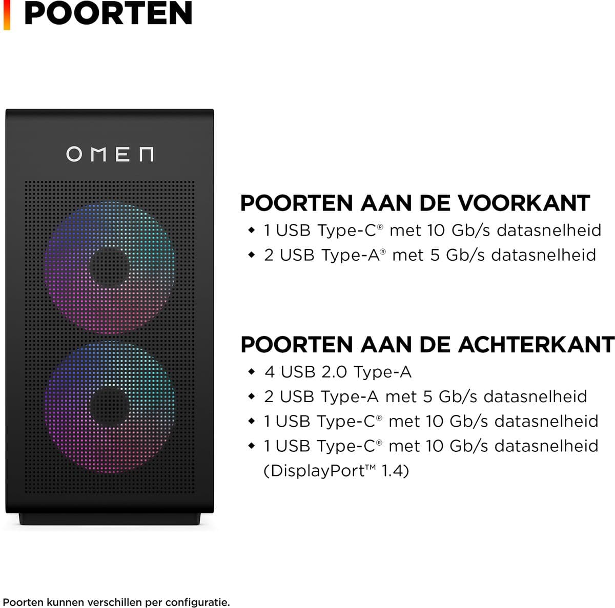 HP OMEN 35L GT16-1773nd - Gaming PC - AMD Ryzen™ 7 7800X3D - 32 GB DDR5-SDRAM - NVIDIA GeForce RTX 5070 - Windows 11 Home thumbnail 5