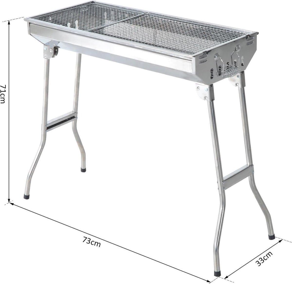 BBQ - Barbecue - Grill - Houtskool bbq - Inklapbaar - Saté BBQ thumbnail 4