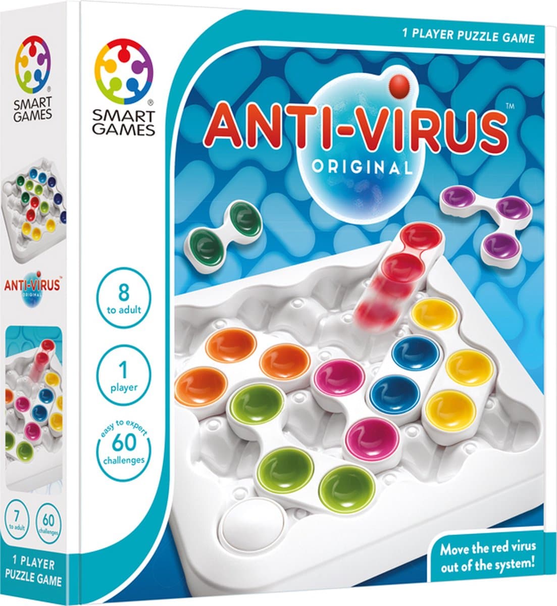 SmartGames Anti-Virus Original: schuifpuzzel met 60 opdrachten thumbnail 8