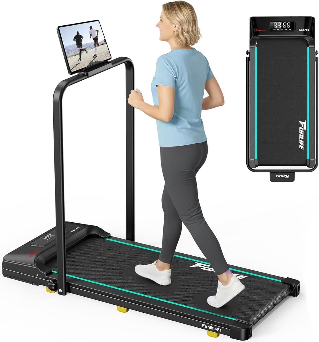 Loopband Inklapbaar - Hometrainer Elektrisch - Walking Pad Fitness - thuisgebruik