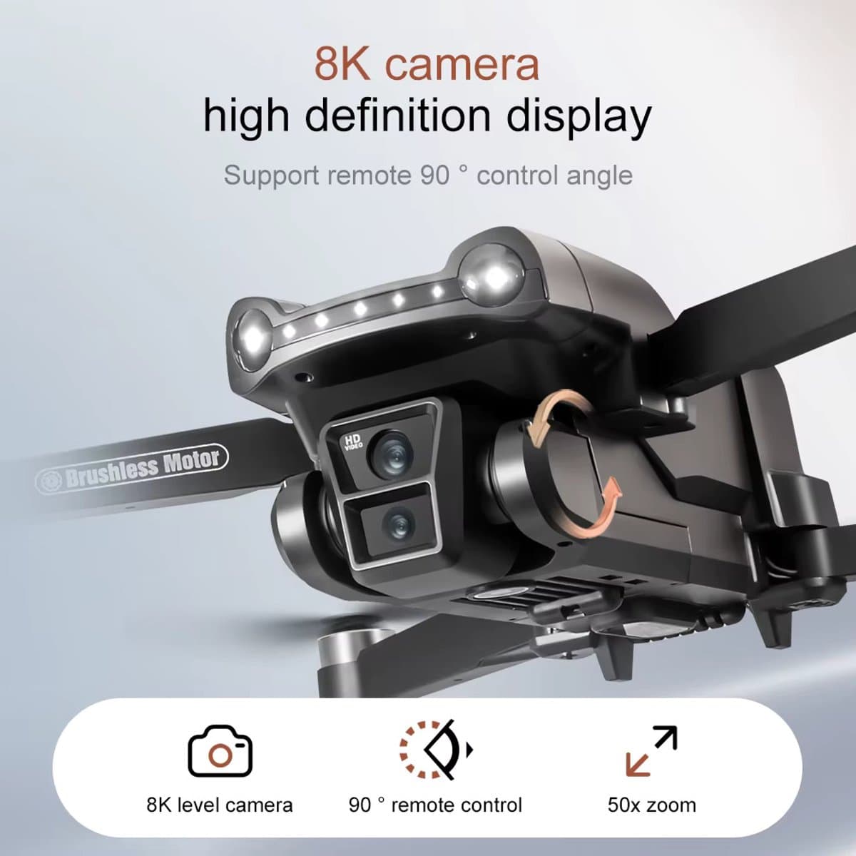 V168 Drone - Pro Max - 8K - 5G - Gps - Professionele - Hd Luchtfotografie - Dual-Camera - 2x 25 minuten vliegtijd - 1 KM bereik - 5GHz Wifi FPV -1 click return- GPS - 8K camera's - 2 batterijen - Zonder Vliegbewijs - Controller Met Groot Scherm thumbnail 4