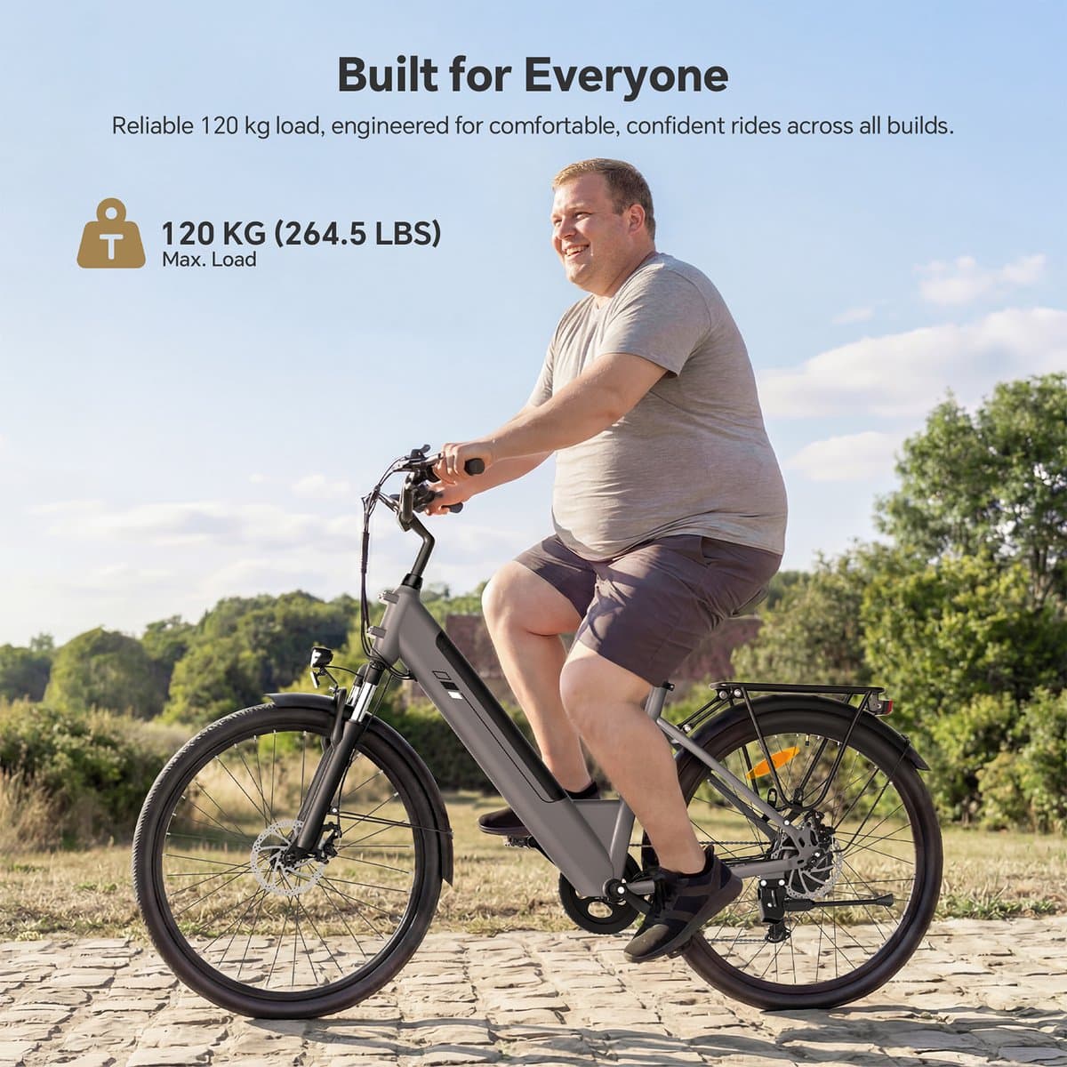 Touroll J2 ST Elektrische stadsfiets – Lage instap e-bike – 250W Motor – 45 Nm Koppel – 561,6Wh Accu – Tot 100 km Bereik – 7 Versnellingen – Voorvorkvering – Draagrek – StVZO Verlichting – Zwart thumbnail 7