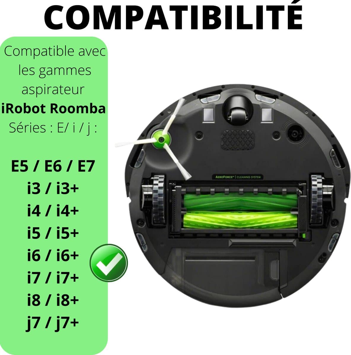 Accessoirespakket voor iRobot Roomba j7+/j7/i8+/i8/i7+/i7/i6+/i6/i5+/i5/i4+/i4/i3+/i3/E5/E6/E7 Filters/zijborstels/afzuigrollen thumbnail 4