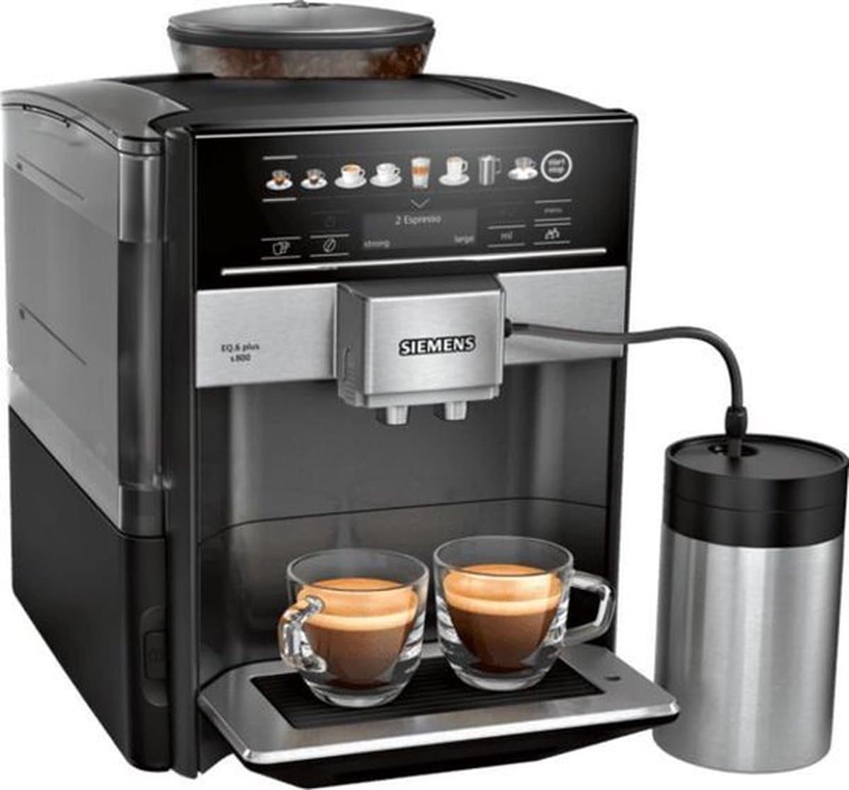 Siemens EQ.6 Plus S800 TE658209RW - Espressomachine - Zwart thumbnail 2