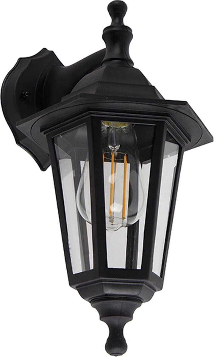 QAZQA new haven - Klassieke Wandlamp voor buiten - 1 lichts - D 212 mm - Zwart - Buitenverlichting thumbnail 3
