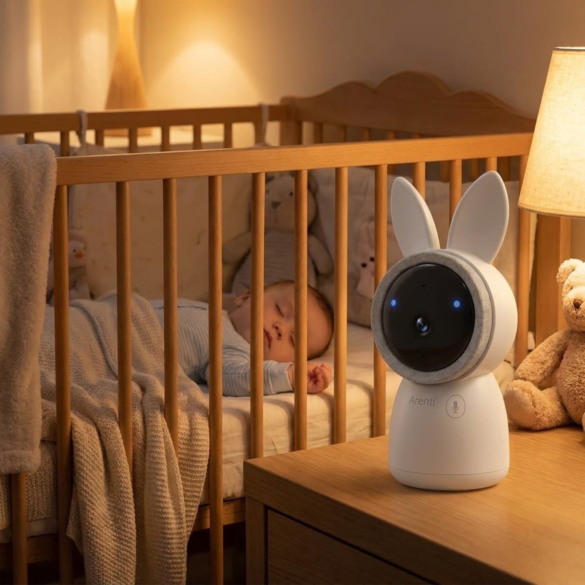 Arenti AINanny - Wifi Babyfoon Met 2 Camera's Duopack - Baby Monitor - Babyfoon met 5 inch scherm - Ultra HD 2K Resolutie - Slaapliedjes - Alexa & Google thumbnail 3
