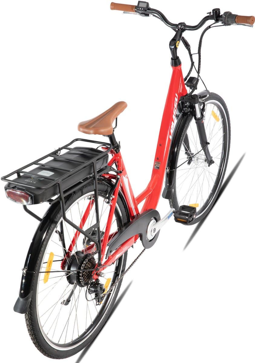 HILAND Montura Elektrische Stadsfiets 28 inch - E-bike Commuter Unisex - 250W Motor - 36V 10.4Ah Accu - 7 Versnellingen - Aluminium Frame thumbnail 6
