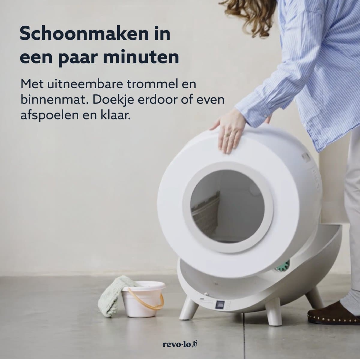 Revo-loo One - automatische zelfreinigende kattenbak XXL thumbnail 2