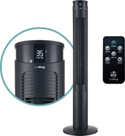 Productfoto van AirKing torenventilator 117 cm met afstandsbediening, zwart