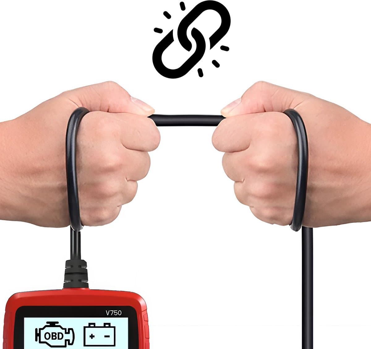 OBD-diagnose-interface met scherm V750 thumbnail 4