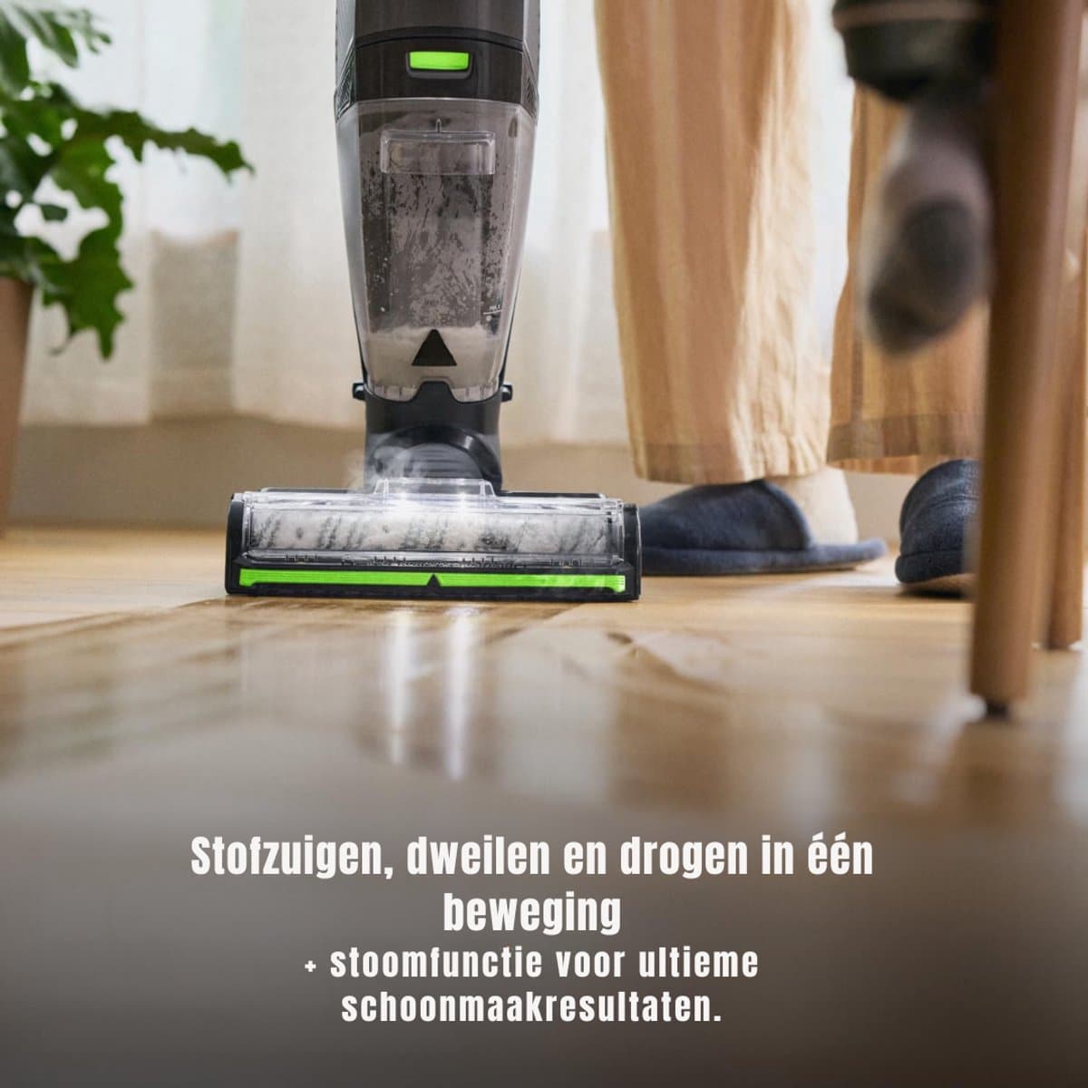 SAVI® Steelstofzuiger met snoer - Steelstofzuiger - Stofzuiger - Grijs /Groen- ‎25cm x 27cm x 112cm thumbnail 6
