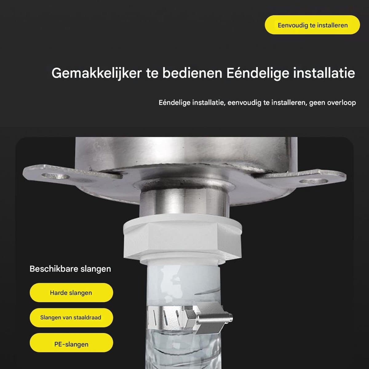 Handpomp - Waterpomp Putpomp - Tuin Irrigatie - Werkt zonder elektriciteit - Tot 10 meter diep - Zilverkleurig thumbnail 4