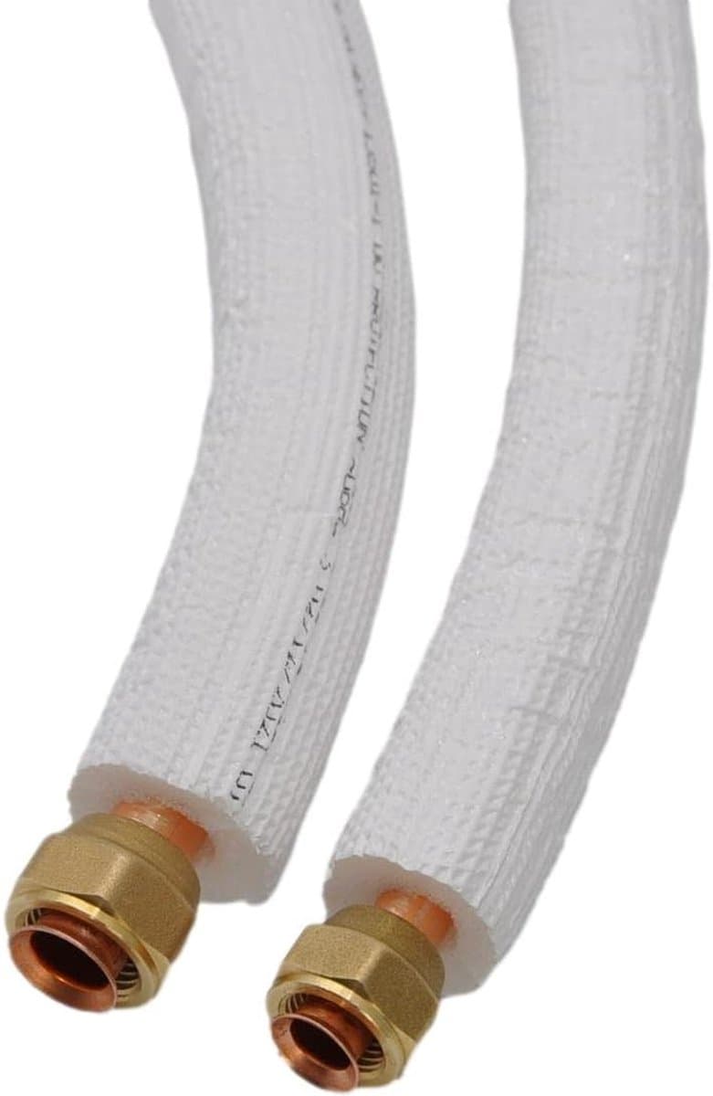 Koelmiddelleiding Split Unit - Koperen Leiding Airco - Airco Installatie - Voorgeïsoleerd R32/R410A - 6 Meter - Wit thumbnail 7