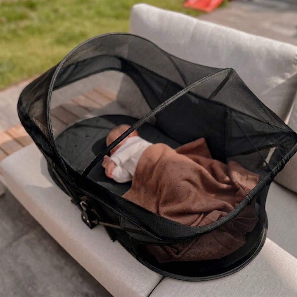 Deryan Infant Deluxe BabyBox Campingbedje - Matras en klamboe - Zwart thumbnail 7